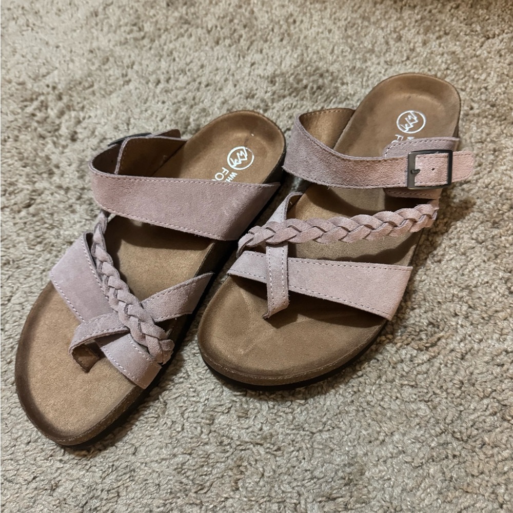 White Mountain Hazy Slide Sandals